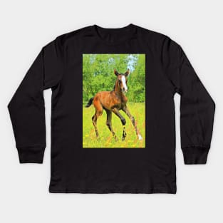 Horses Dogs Cats Pets & Farm animals 201 2020 Kids Long Sleeve T-Shirt